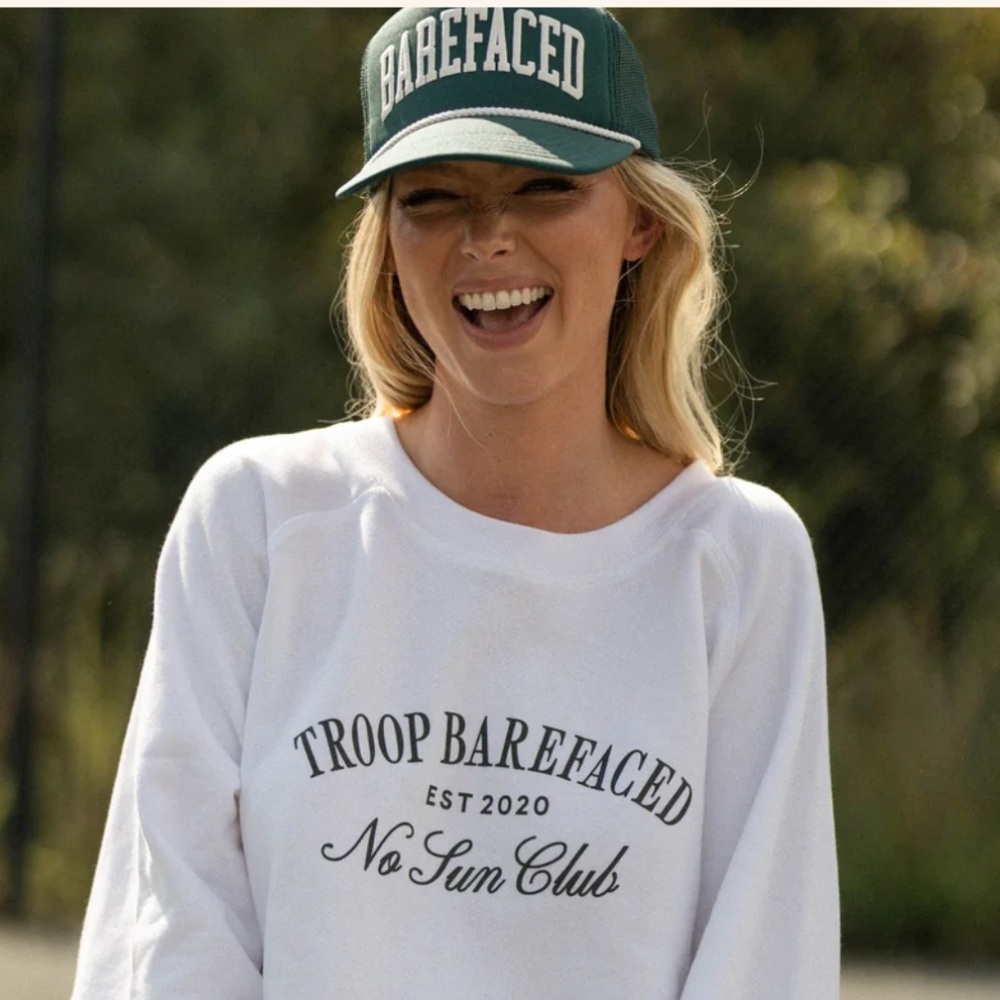 Barefaced Skincare Trucker Hat Y2K No Sun Club Trending